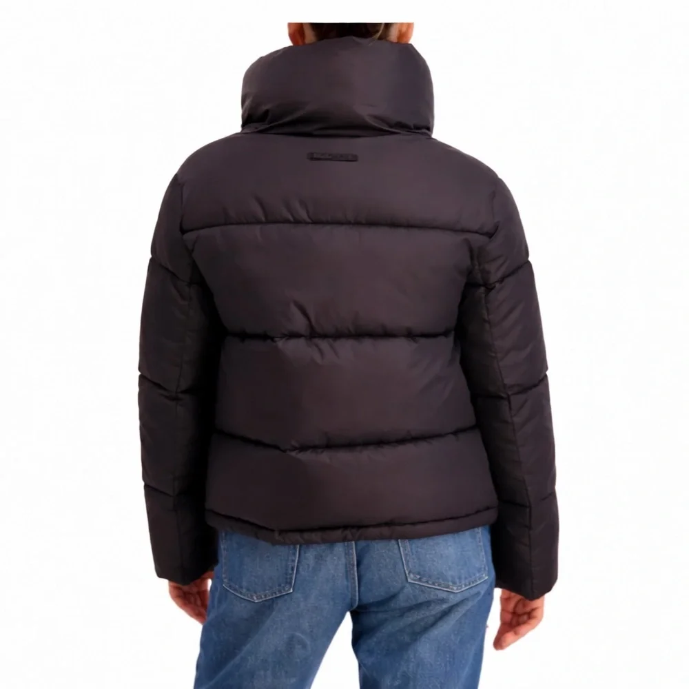 HUDSON BLACK HIGH NECK PUFFER JACKET SIZE XL NWT